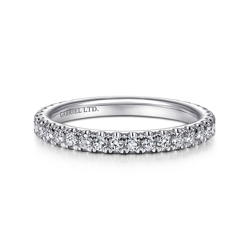 18K White Gold Matching Wedding Band