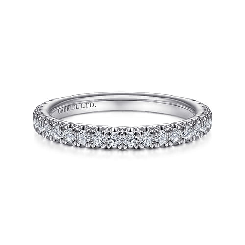 18K White Gold Matching Wedding Band