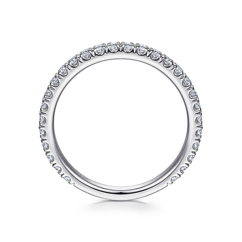 18K White Gold Matching Wedding Band