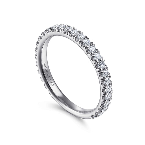 18K White Gold Matching Wedding Band