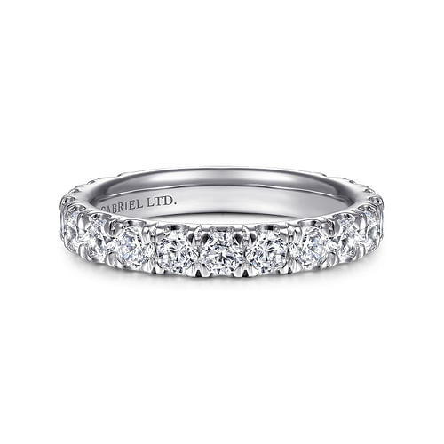 18K White Gold Matching Wedding Band