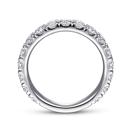 18K White Gold Matching Wedding Band