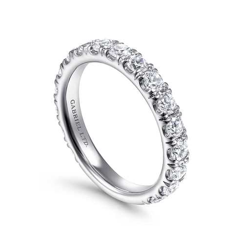 18K White Gold Matching Wedding Band