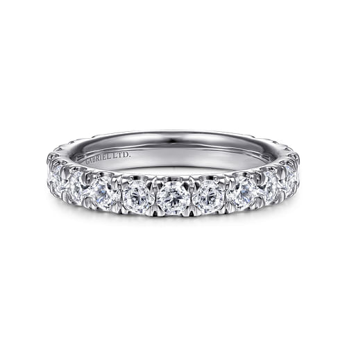 18K White Gold Matching Wedding Band