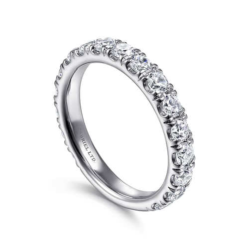 18K White Gold Matching Wedding Band