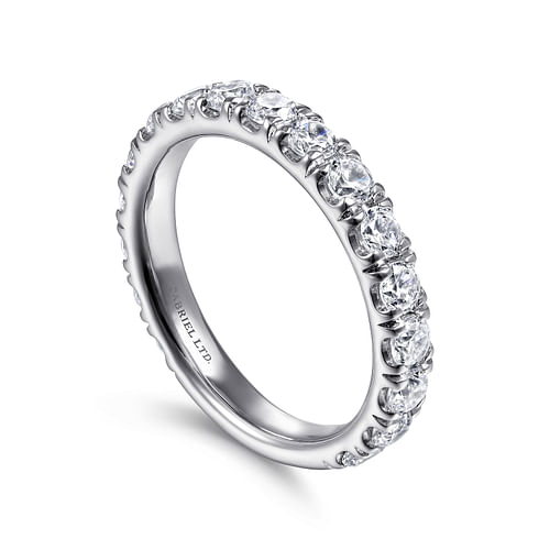 18K White Gold Matching Wedding Band