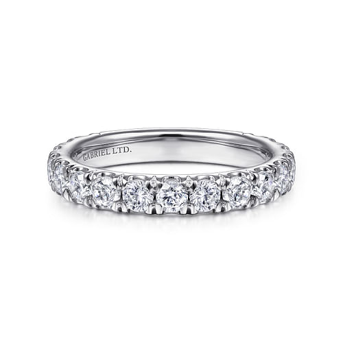 18K White Gold Matching Wedding Band