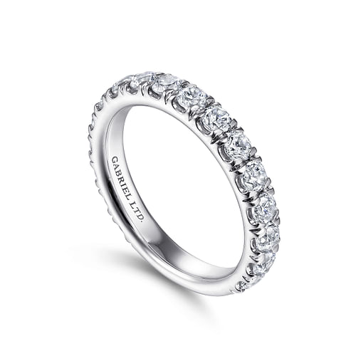 18K White Gold Matching Wedding Band