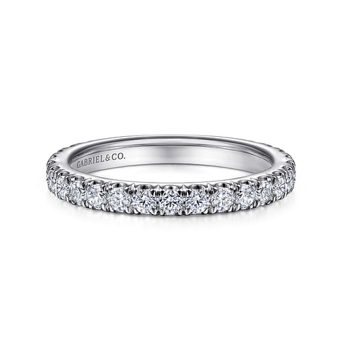 18K White Gold Matching Wedding Band