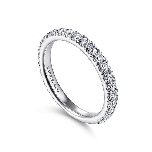 18K White Gold Matching Wedding Band