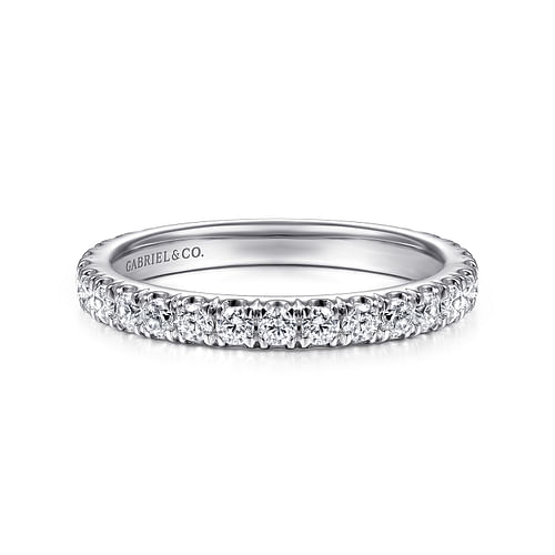 18K White Gold Matching Wedding Band