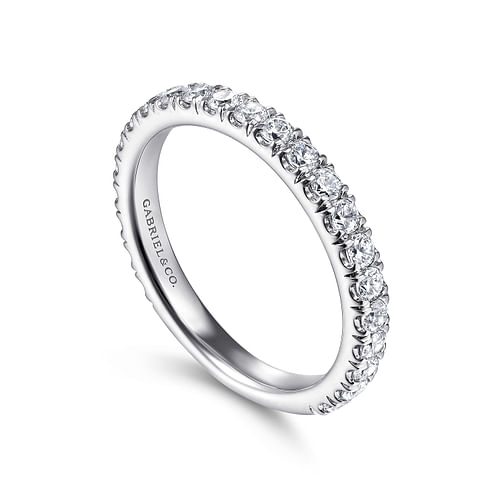 18K White Gold Matching Wedding Band