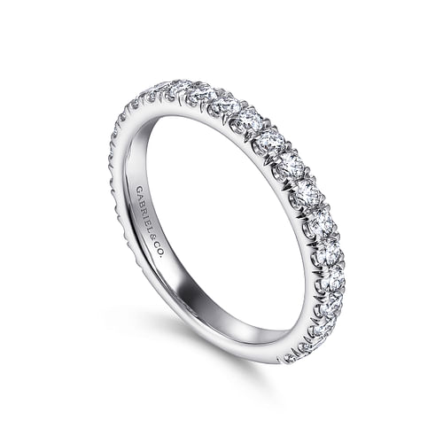 18K White Gold Matching Wedding Band