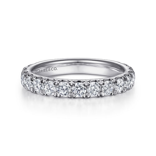 18K White Gold Matching Wedding Band