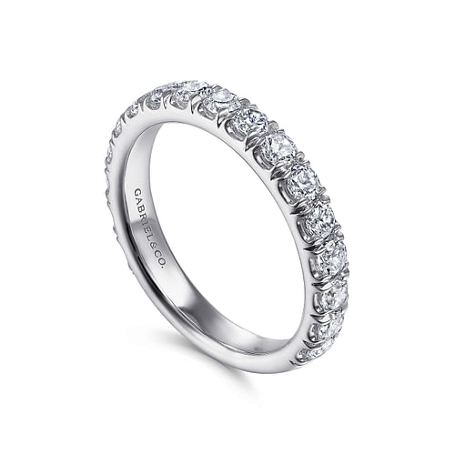 18K White Gold Matching Wedding Band