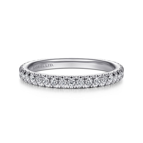 18K White Gold Matching Wedding Band