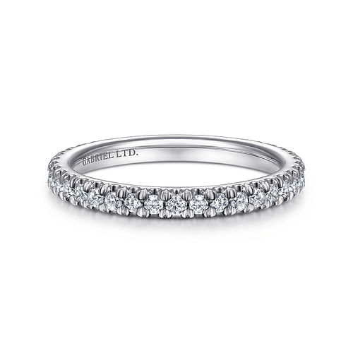 18K White Gold Matching Wedding Band