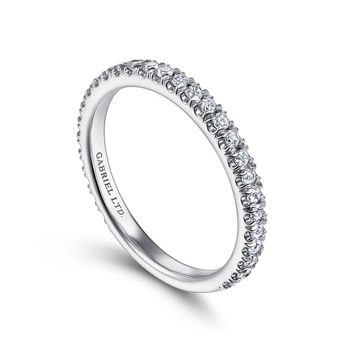 18K White Gold Matching Wedding Band