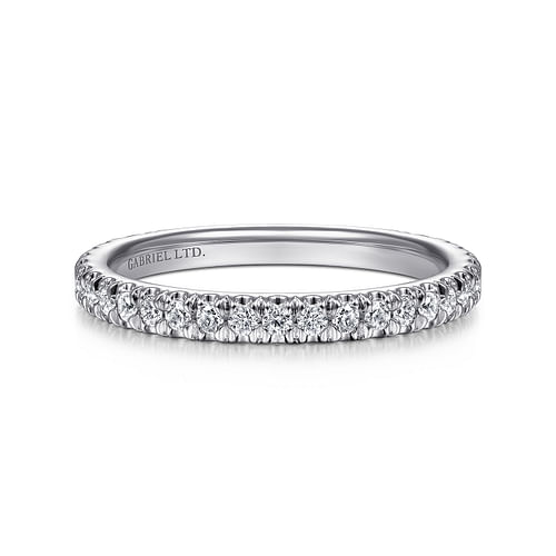 18K White Gold Matching Wedding Band