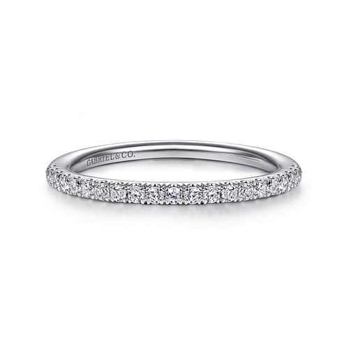 18K White Gold Matching Wedding Band