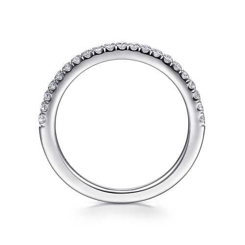 18K White Gold Matching Wedding Band