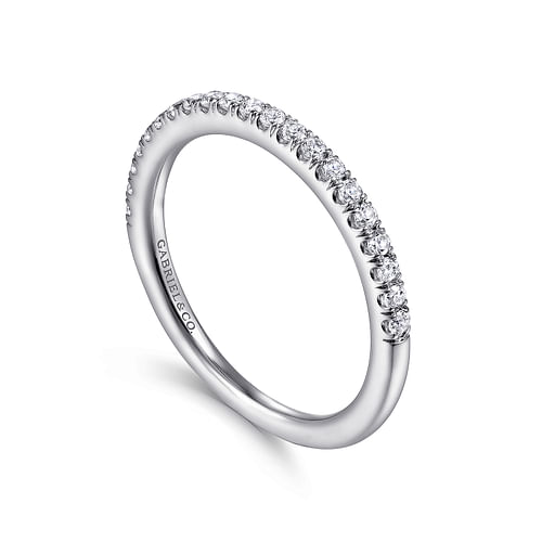 18K White Gold Matching Wedding Band