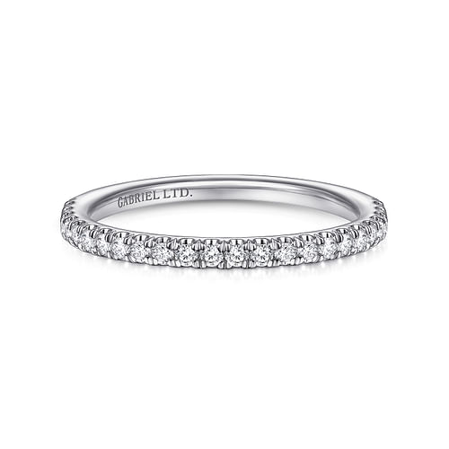 18K White Gold Matching Wedding Band