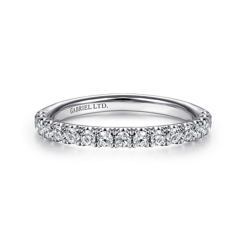 18K White Gold Matching Wedding Band