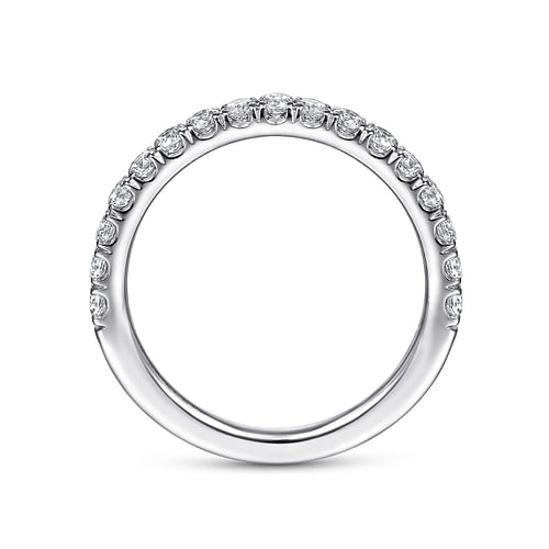 18K White Gold Matching Wedding Band