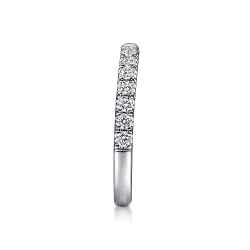 18K White Gold Matching Wedding Band