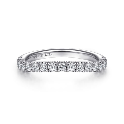 18K White Gold Matching Wedding Band