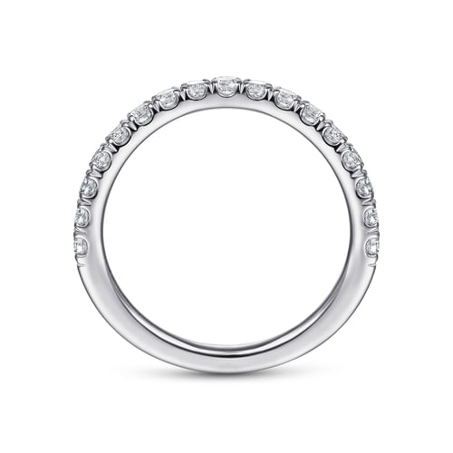 18K White Gold Matching Wedding Band