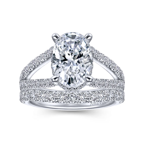 18K White Gold Matching Wedding Band