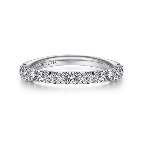 18K White Gold Matching Wedding Band