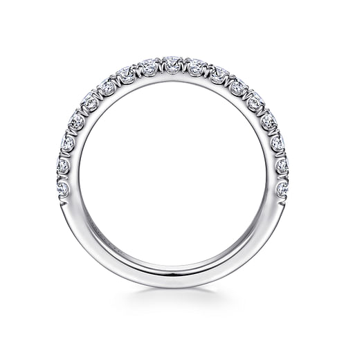 18K White Gold Matching Wedding Band