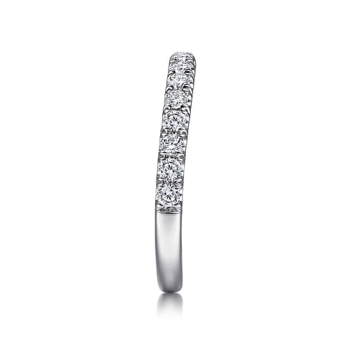 18K White Gold Matching Wedding Band