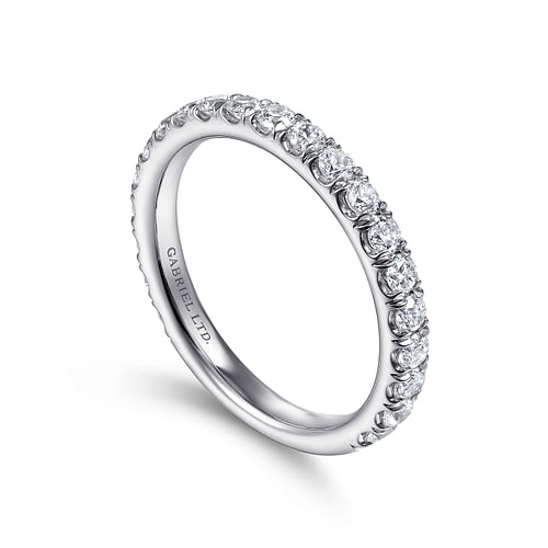 18K White Gold Matching Wedding Band