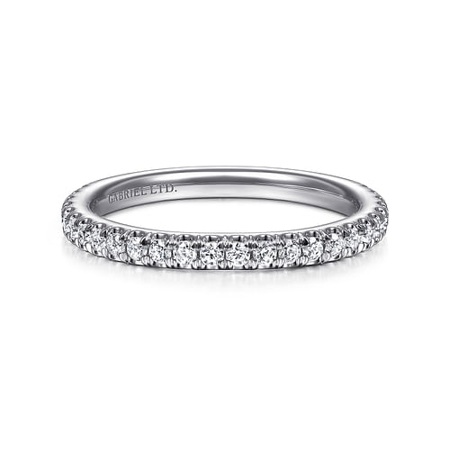 18K White Gold Matching Wedding Band