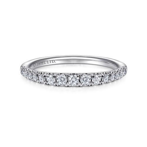 18K White Gold Matching Wedding Band