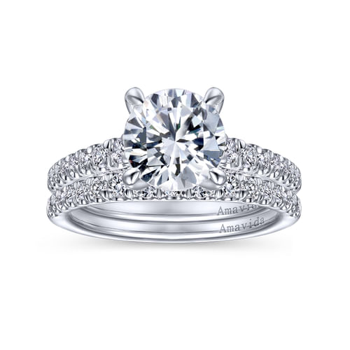18K White Gold Matching Wedding Band