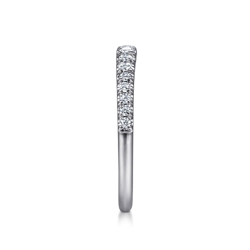 18K White Gold Matching Wedding Band