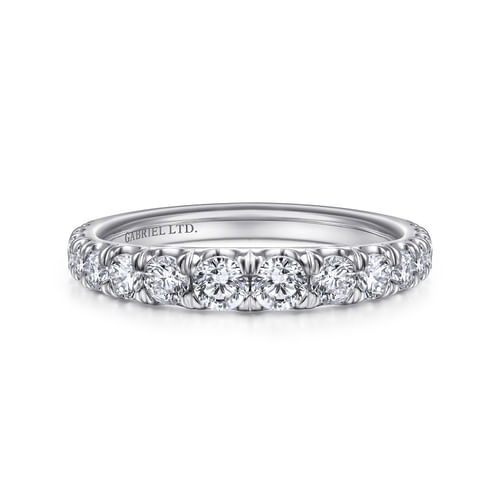 18K White Gold Matching Wedding Band