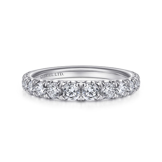 Gabriel - 18K White Gold Matching Wedding Band