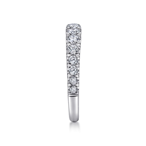 18K White Gold Matching Wedding Band