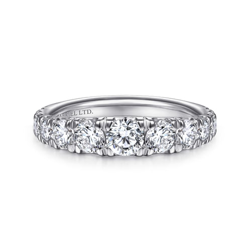 18K White Gold Matching Wedding Band