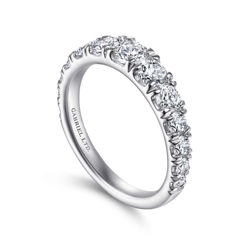 18K White Gold Matching Wedding Band