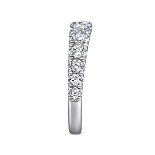18K White Gold Matching Wedding Band