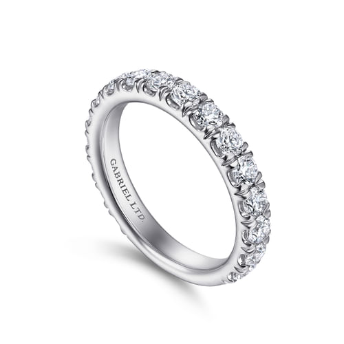 18K White Gold Matching Wedding Band
