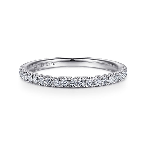 18K White Gold Matching Wedding Band