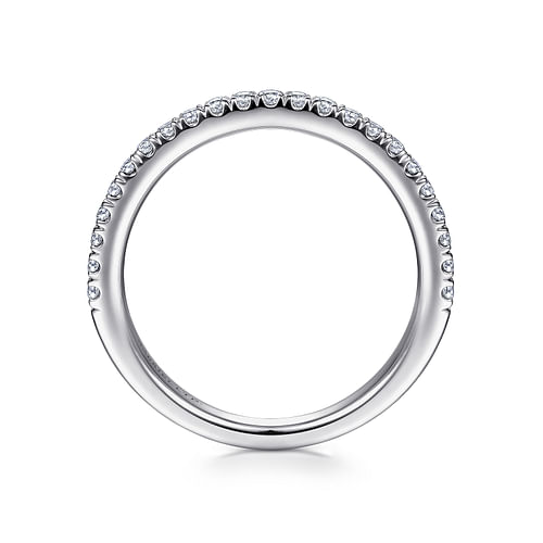 18K White Gold Matching Wedding Band